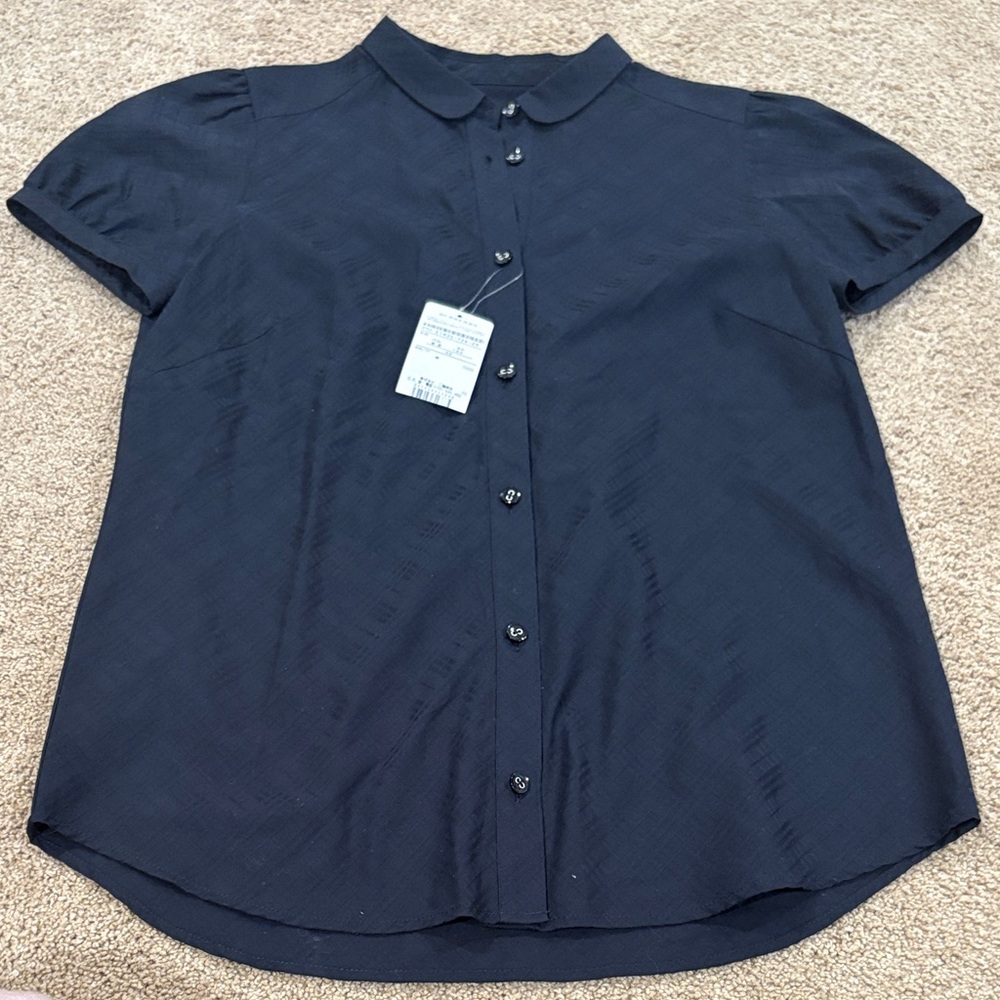 Burberry blue label women’s blouse button front up vintage archival E1M35-726-29